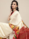 Saree Mall Women's  Blend Off White Printed Designer Saree With Blouse Piece-FF0LNJCQ101A