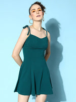 Veni Vidi Vici Dark Green Bustier Dress