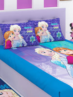 Disney Frozen Make Your Own Magic Cotton Double Bedsheet Set- King Size-FRZ-03-184-D