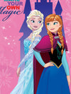 Disney Frozen Make Your Own Magic Pink Cotton Double Bedsheet Set- King Size-FRZ-03-816-D