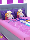 Disney Frozen Make Your Own Magic Pink Cotton Double Bedsheet Set- King Size-FRZ-03-816-D