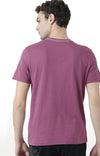 Huetrap Maroon Mens Short Sleeve Graphic Printed Tshirt-HT17MKGRAPLU00538