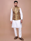 Men Embroidered Multi Slim Fit Nehru Jacket-GE-1814-Multi