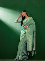 Suha Womens Fashion Ethnic Pista Green Color Sarees-MLSHWSA1250PSG0ONE