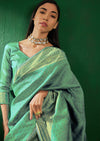 Suha Womens Fashion Ethnic Pista Green Color Sarees-MLSHWSA1250PSG0ONE