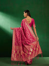 Suha Womens Fashion Ethnic Pink Color Sarees-MLSHWSA1246PNK0ONE