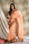 Suha Womens Fashion Ethnic Peach Color Sarees-MLSHWSA1597PCH0ONE