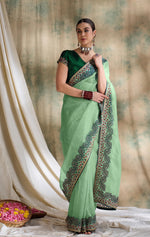 Suha Womens Fashion Ethnic Sea Green Color Sarees-MLSHWSA1600SGR0ONE