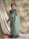 Suha Womens Fashion Ethnic Teal Color Sarees-MLSHWSA1601TEL0ONE