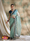 Suha Womens Fashion Ethnic Teal Color Sarees-MLSHWSA1601TEL0ONE