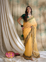 Suha Womens Fashion Ethnic Yellow Color Sarees-MLSHWSA1602YLW0ONE