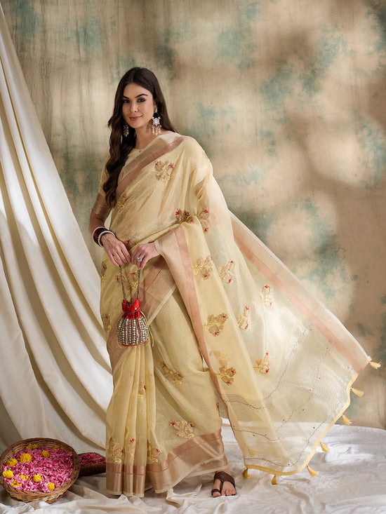 Suha Womens Fashion Ethnic Beige Color Sarees-MLSHWSA1603BEI0ONE