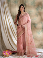 Suha Womens Fashion Ethnic Pink Color Sarees-MLSHWSA1607PNK0ONE