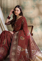 Suha Womens Fashion Ethnic Rust Color Sarees-MLSHWSA1613RUS0ONE