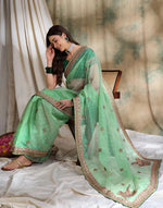 Suha Womens Fashion Ethnic Sea Green Color Sarees-MLSHWSA1617SGR0ONE