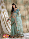 Suha Womens Fashion Ethnic Teal Color Sarees-MLSHWSA1618TEL0ONE