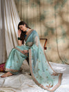 Suha Womens Fashion Ethnic Teal Color Sarees-MLSHWSA1618TEL0ONE