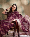 Suha Womens Fashion Ethnic Burgundy Color Sarees-MLSHWSA1585BGY0ONE