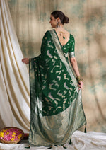 Suha Womens Fashion Ethnic Green Color Sarees-MLSHWSA1587GRN0ONE