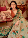 Saree Mall Women's Soft  Beige Printed Designer Saree With Blouse Piece-GRUHAM102