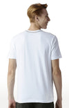 Huetrap White Mens Short Sleeve Graphic Printed Tshirt-HT16MKGRAWHT00307