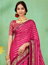 Saree Mall Women's Soft  Pink Embellished Designer Saree With Blouse Piece-HBUTAI40125