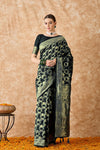 Suha Womens Fashion Ethnic Black Color Sarees-MLSHWSA1521BLK0ONE