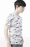 Huetrap White Mens Short Sleeve Graphic Printed Tshirt-HT17MKGRAWHT00594