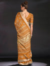 Saree Mall Women's  Blend Mustard Printed Designer Saree With Blouse Piece-HOLAND11A