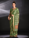 Saree Mall Women's  Blend Light Green Printed Designer Saree With Blouse Piece-HOLAND27B