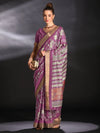 Saree Mall Women's  Blend Magenta Printed Designer Saree With Blouse Piece-HOLAND27E