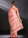 Saree Mall Women's  Blend Peach Printed Designer Saree With Blouse Piece-HOLAND30A