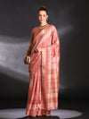 Saree Mall Women's  Blend Peach Printed Designer Saree With Blouse Piece-HOLAND30A