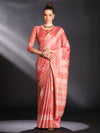 Saree Mall Women's  Blend Peach Printed Designer Saree With Blouse Piece-HOLAND30A