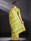 Saree Mall Women's  Blend Light Green Printed Designer Saree With Blouse Piece-HOLAND30C