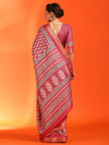 Saree Mall Women's  Blend Pink Printed Designer Saree With Blouse Piece-HOLAND55E