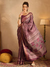 Saree Mall Women's  Blend Magenta Printed Designer Saree With Blouse Piece-HOLAND76A