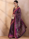 Saree Mall Women's  Blend Magenta Printed Designer Saree With Blouse Piece-HOLAND78C