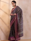 Saree Mall Women's  Blend Purple Printed Designer Saree With Blouse Piece-HOLAND80A