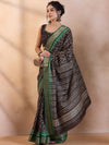 Saree Mall Women's  Blend Dark Green Printed Designer Saree With Blouse Piece-HOLAND80B