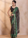 Saree Mall Women's  Blend Dark Green Printed Designer Saree With Blouse Piece-HOLAND80B