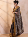 Saree Mall Women's  Blend Brown Printed Designer Saree With Blouse Piece-HOLAND80D