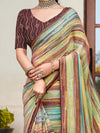 Saree Mall Women's Chiffon Multicolored Printed Designer Saree With Blouse Piece-HRITIMA40088