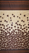 Home Sizzler 2 Piece Mapple Eyelet Polyester Door - 7 feet Curtain Set, Brown