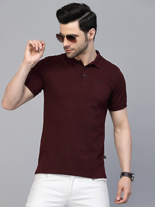 Rigo Cotton Solid Half Sleeves Polo T-Shirt