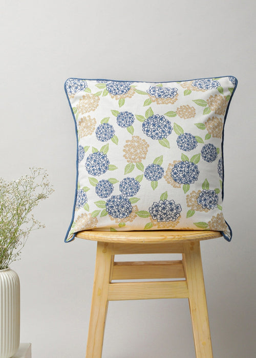 Hydrangeas Cushion 100% cotton floral cushion cover for sofa-22041202009