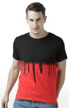 Huetrap Red Mens Short Sleeve Graphic Printed Tshirt-HT17MKGRARED00675