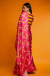 Avanshee Women's Latest Bollywood Printed Satin Saree With Unstiched Blouse-AVN-8102-PINK