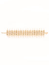 Gold-Plated Pearl & Stone Studded Wraparound Bracelet