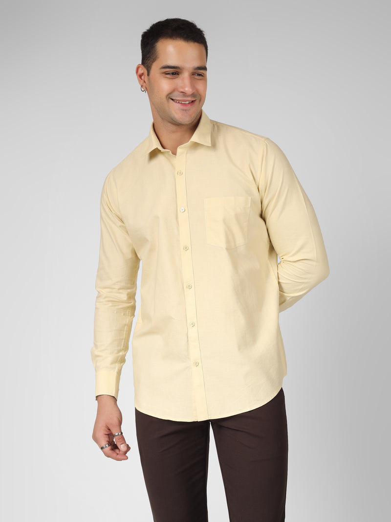 Men's Casual Cream Shirts